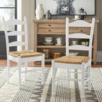 Chaise de salle à manger Simple Living Jessie à dossier échelle (Lot de 2)