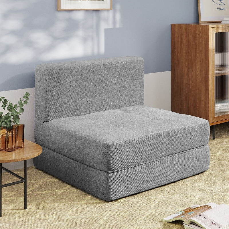 Chaise convertible 3-en-1, chaise pliable, lit-méridienne dépliable