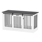 Résidence pour animaux de compagnie avec renfort en tubes de fer Cage pour chien élégante et robuste