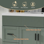 Meuble-lavabo Wavy Line 30/36/48 avec évier et robinet