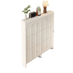 Meuble de rangement pour chaussures en bois blanc à 3 niveaux et à façade abattante Slim