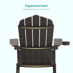 Lot de 2 chaises Adirondack pliantes Bonosuki pour patio et brasero