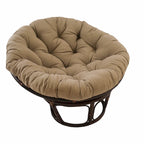 Fauteuil Papasan en rotin Bali de 42 pouces avec coussin en sergé