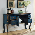Console de rangement en bois "café français" avec tiroirs