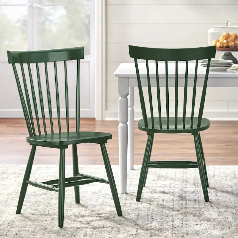 Chaises de salle à manger à barreaux en bois massif Simple Living Venice (lot de 2)