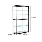 Vitrine contemporaine rectangulaire en verre noir