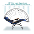 Fauteuil de relaxation zéro gravité XL surdimensionné et rembourré, avec accoudoirs plus larges, inclinable et porte-gobelet - N/A