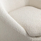 Fauteuil pivotant - Rotation à 360° - Tissu bouclé