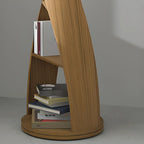 Bibliothèque verticale contemporaine en bois 5 niveaux Hourglass