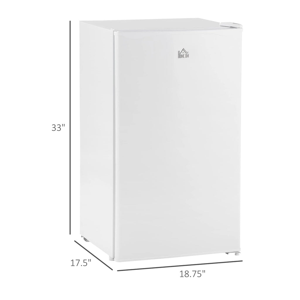 HOMCOM Mini-réfrigérateur avec congélateur 90 L, petit réfrigérateur avec thermostat réglable pour chambre