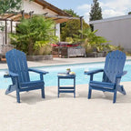 Lot de 2 chaises Adirondack pliantes Bonosuki pour patio et brasero