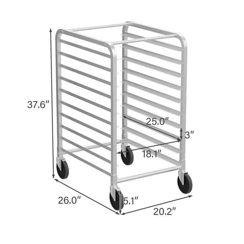 Support de cuisson en acier inoxydable à 10 ou 20 niveaux pour plaques de cuisson et moules à petits pains