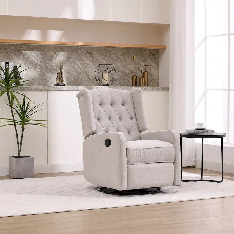 Fauteuil de relaxation multi-vitesses, rotatif à 360 degrés, avec fonction de bascule