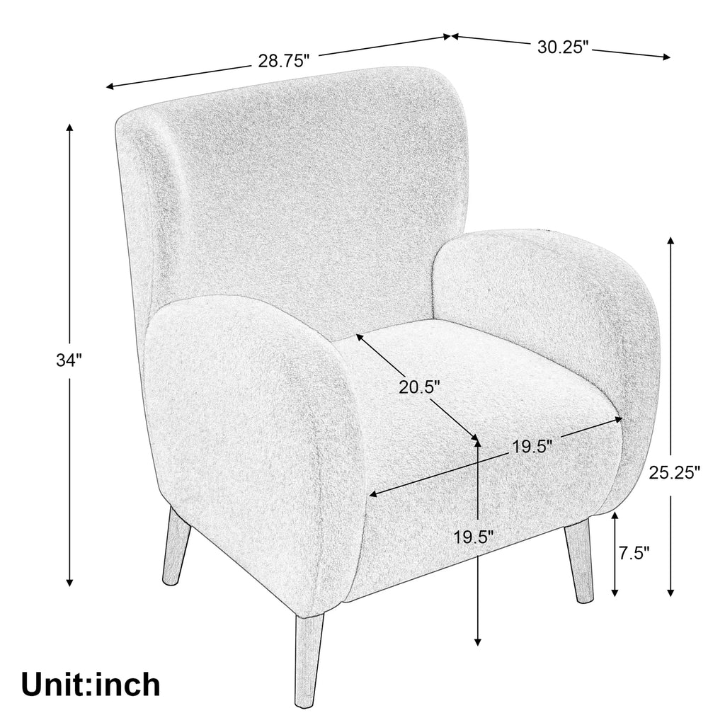 Fauteuil d'appoint moderne de luxe à dossier haut, fauteuil club, canapé individuel