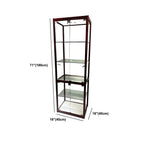 Vitrine contemporaine rectangulaire en verre noir