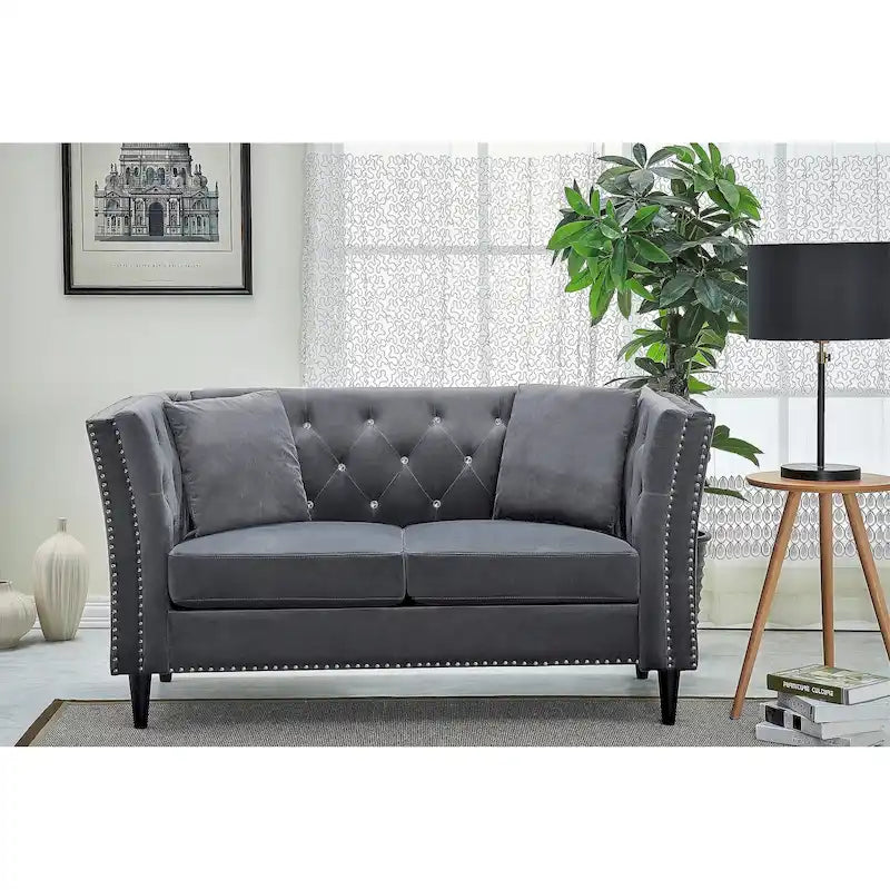 Causeuse en velours Gracewood Hollow Sukikim