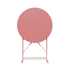 Ensemble bistro pliant 3 pièces en métal, ensemble de conversation intérieur/extérieur résistant aux intempéries pour patio, cour, jardin