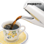 Cafetière Presto en acier inoxydable, percolateur robuste 12 tasses, argent - 2.79