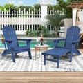 Chaise Adirondack pliante et réglable Vrakae avec repose-pieds