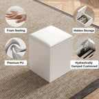 Table basse relevable et pliable avec 4 tabourets et rangement