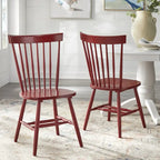 Chaises de salle à manger à barreaux en bois massif Simple Living Venice (lot de 2)