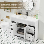 Meuble-lavabo Wavy Line 30/36/48 avec évier et robinet