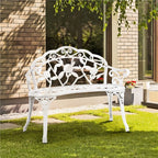 Yaheetech Banc en métal pour l'extérieur, Patio, Parc, Jardin - N/A