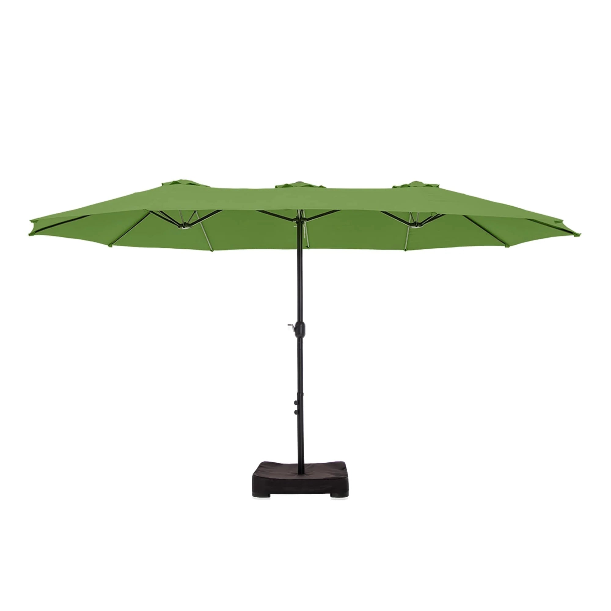 MAISON ARTS Parasol double de 4,5 m pour terrasse, grande taille, avec pied inclus