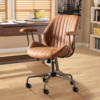 Chaise de Bureau Ergonomique en Tissu Suédé OVIOS avec Support Lombaire