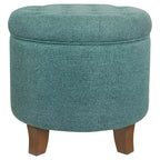 Ottoman de rangement touffeté Boho - HomePop