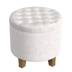 Ottoman de rangement touffeté Boho - HomePop