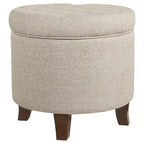 Ottoman de rangement touffeté Boho - HomePop