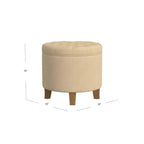 Ottoman de rangement touffeté Boho - HomePop