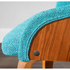 Chaise d'appoint de salle à manger moderne du milieu du siècle Bacci - Lumisource