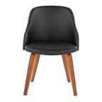Chaise d'appoint de salle à manger moderne du milieu du siècle Bacci - Lumisource