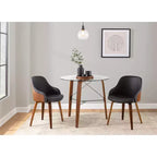 Chaise d'appoint de salle à manger moderne du milieu du siècle Bacci - Lumisource
