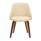 Chaise d'appoint de salle à manger moderne du milieu du siècle Bacci - Lumisource