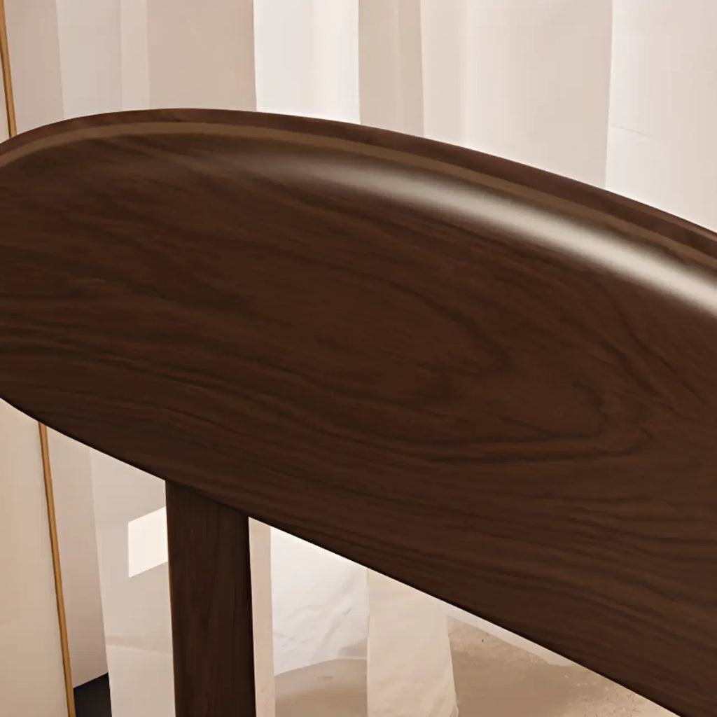 Chaise de salle à manger sans accoudoirs à dossier bas en bois moderne