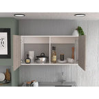 TUHOME Napoles Meuble Haut Mural Double Porte - N/A