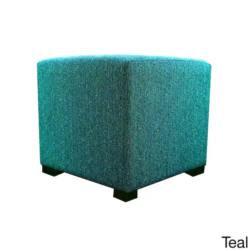 MJL Furniture Pouf carré capitonné 4 boutons Text2 Olivia