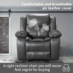 Fauteuil inclinable en cuir, large, durable, avec massage et chauffage