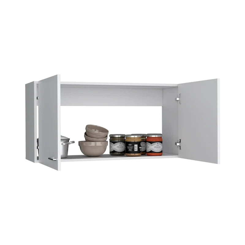 TUHOME Napoles Meuble Haut Mural Double Porte - N/A