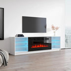 Meuble TV électrique Strick & Bolton Amsden avec cheminée