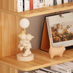 Étagère d'angle en bois manufacturé avec 6 tablettes