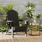 Chaise Adirondack pliable d'extérieur avec porte-gobelet