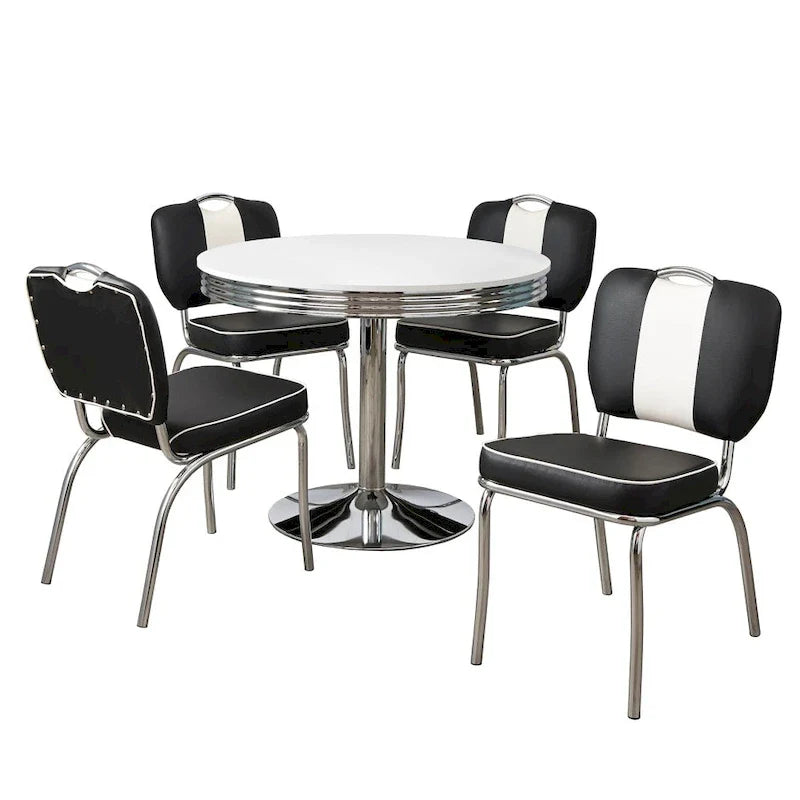 Ensemble de salle à manger Simple Living Raleigh Retro 5 pièces