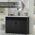 Meuble-lavabo Wavy Line 30/36/48 avec évier et robinet