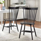 Chaises de salle à manger à barreaux en bois massif Simple Living Venice (lot de 2)