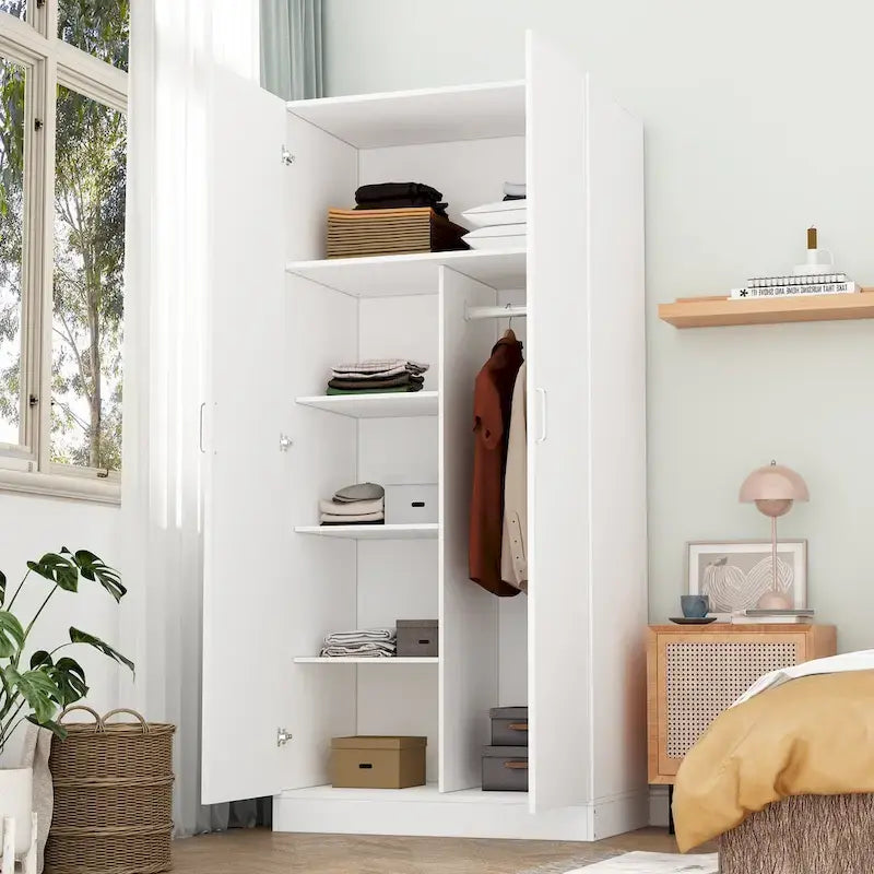 Armoire à 5 niveaux avec 2 portes