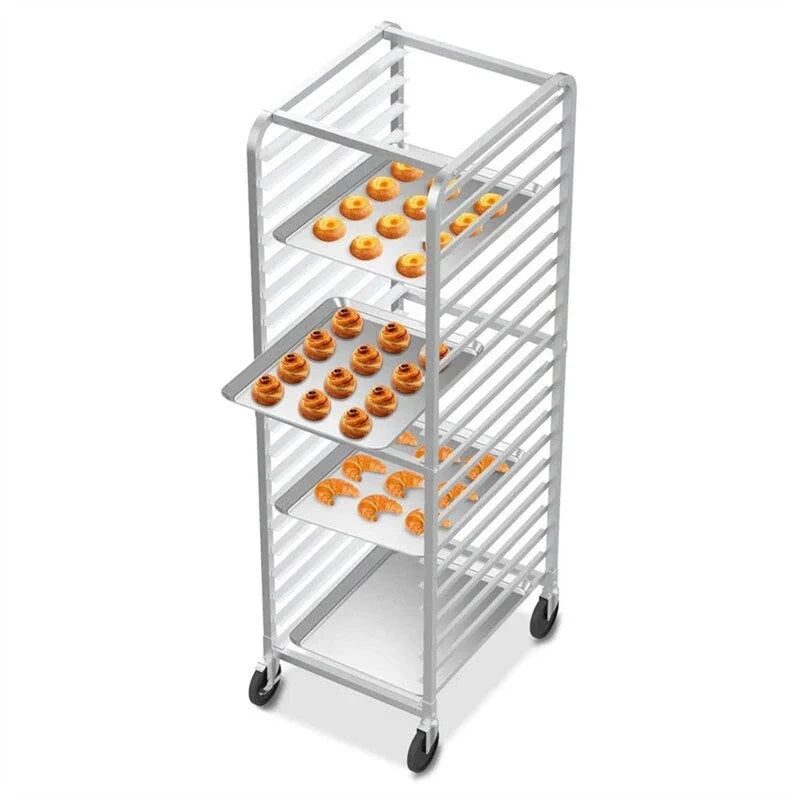 Support de cuisson en acier inoxydable à 10 ou 20 niveaux pour plaques de cuisson et moules à petits pains
